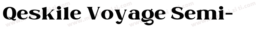 Qeskile Voyage Semi字体转换